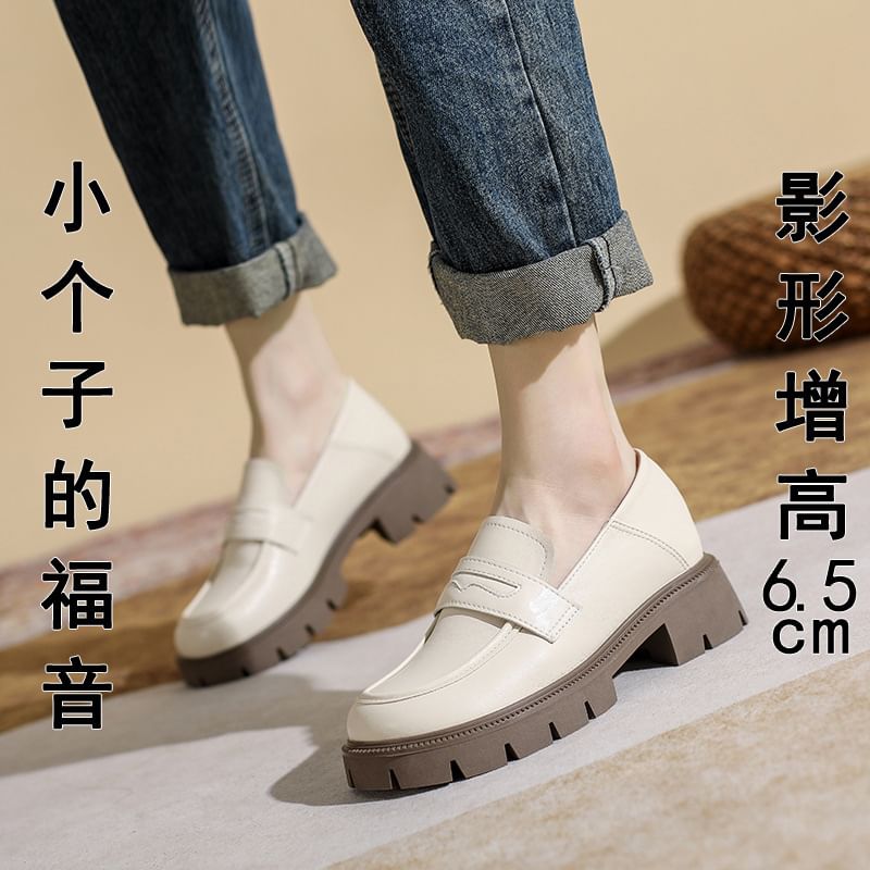 Platform Chunky Loafers Heel