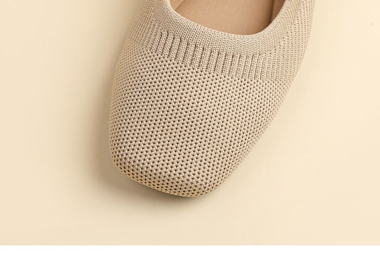 Shoes Toe Mary Jane Square