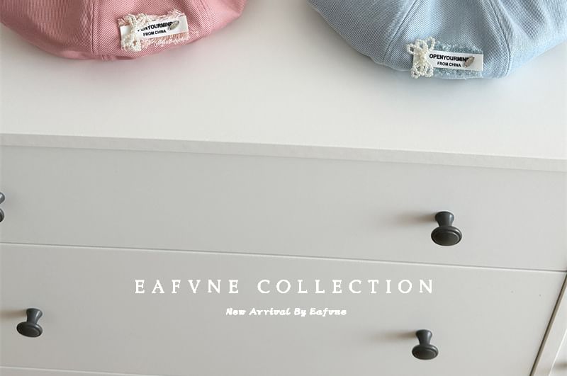 Beret Lettering Denim