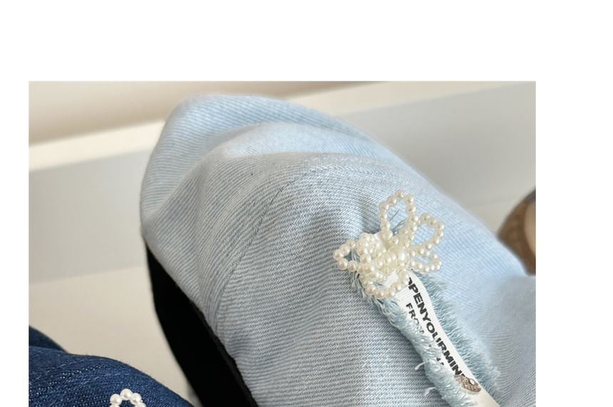 Beret Lettering Denim