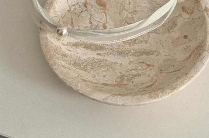 Headband Faux Mesh Pearl