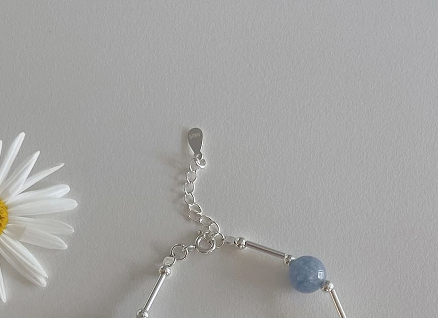 Bracelet Beaded Gemstone Silver Sterling