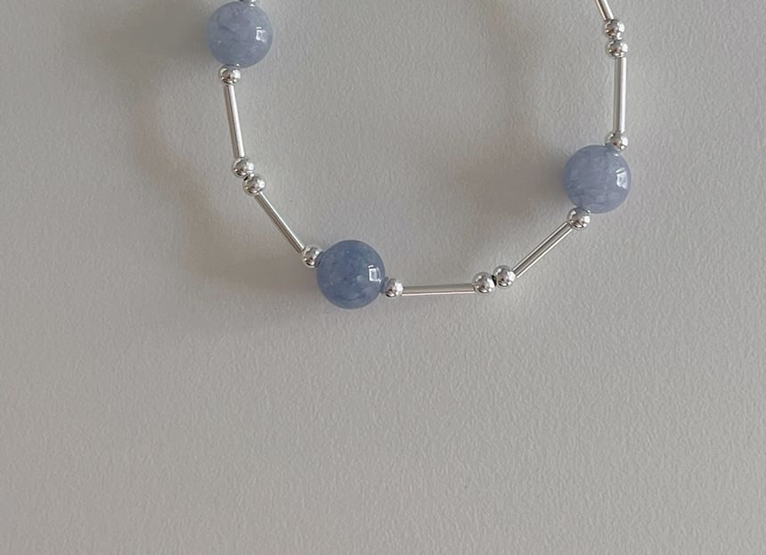 Bracelet Beaded Gemstone Silver Sterling
