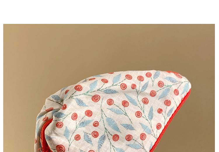 Hair Floral Print Claw Fabric