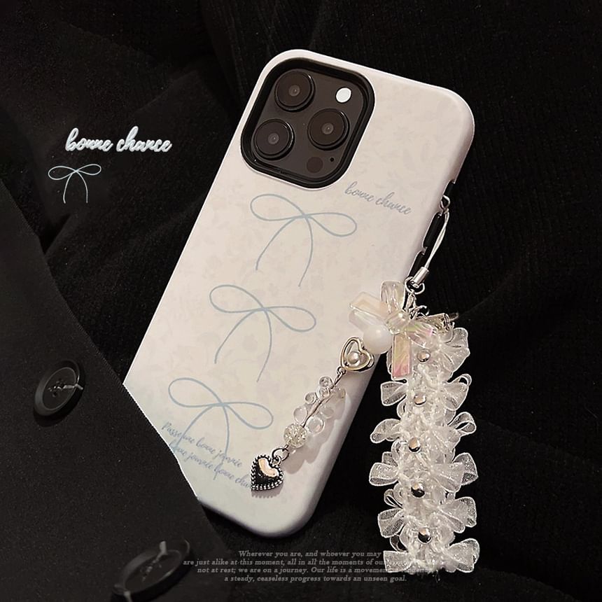 Set Lace Charm Case / Bow Phone