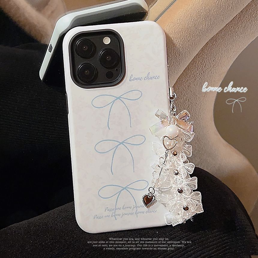 Set Lace Charm Case / Bow Phone