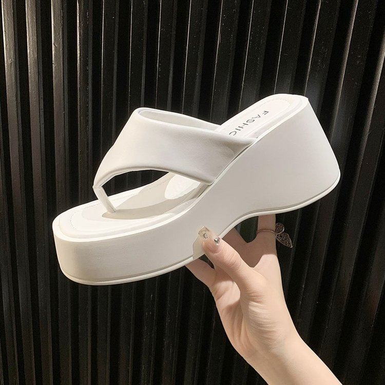 Heel Wedge Flip-Flops Platform