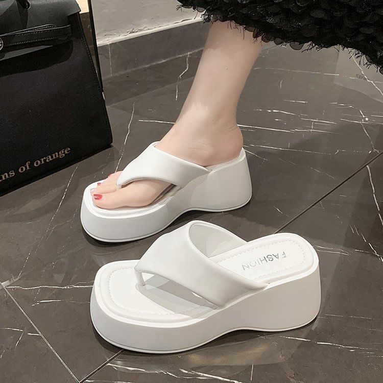 Heel Wedge Flip-Flops Platform
