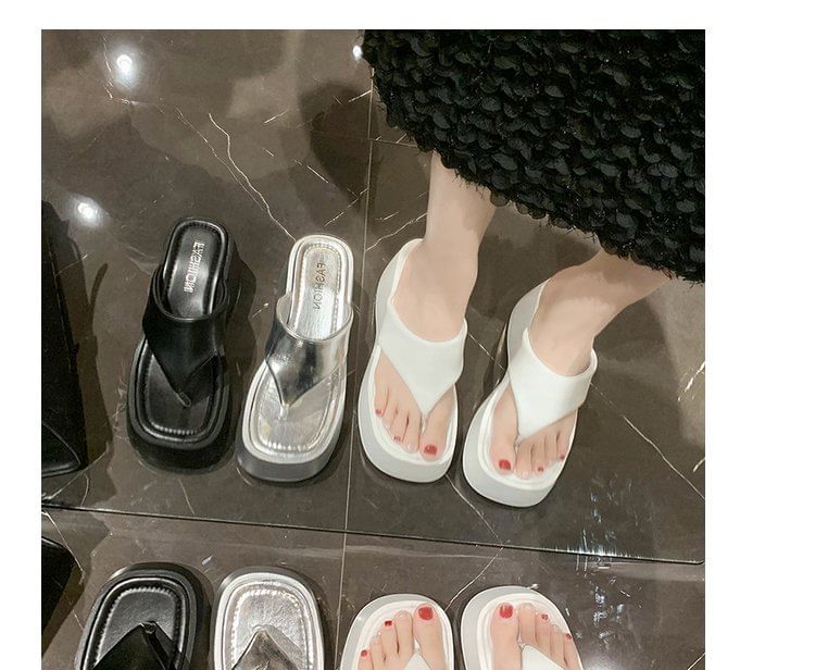 Heel Wedge Flip-Flops Platform