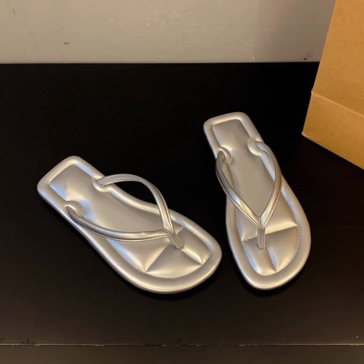 Plain Flat Flip-Flops
