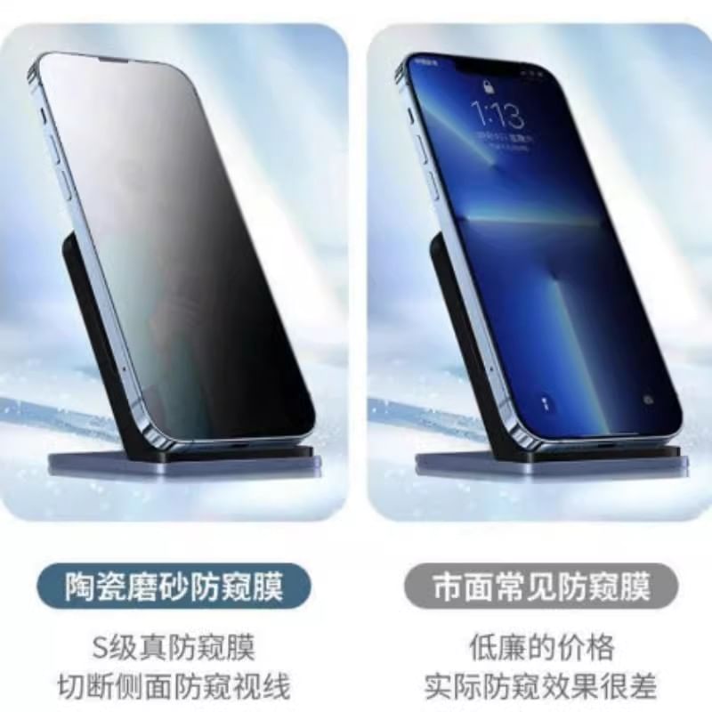 Privacy Screen Film Protector Tempered Glass 2: of Clear Set /