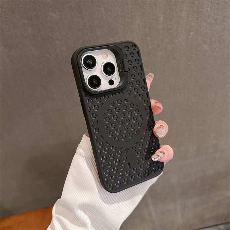 Perforated (Compatible with MagSafe) Case Magnetic Plain Phone