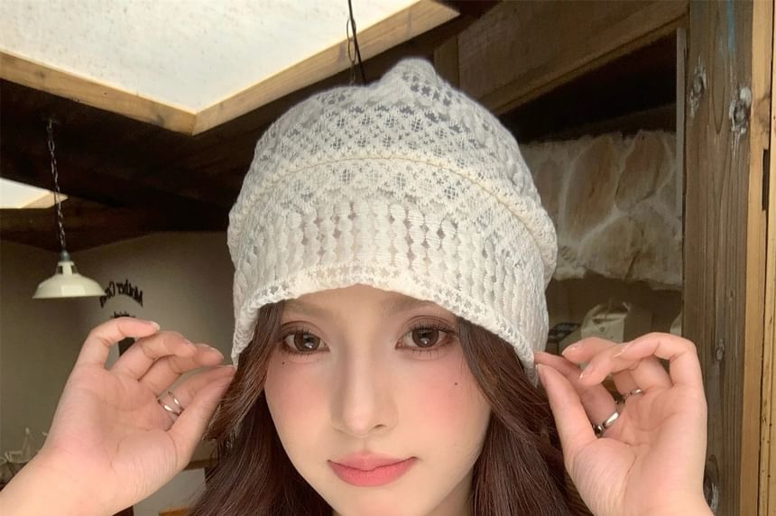 Slouch Lace Beanie