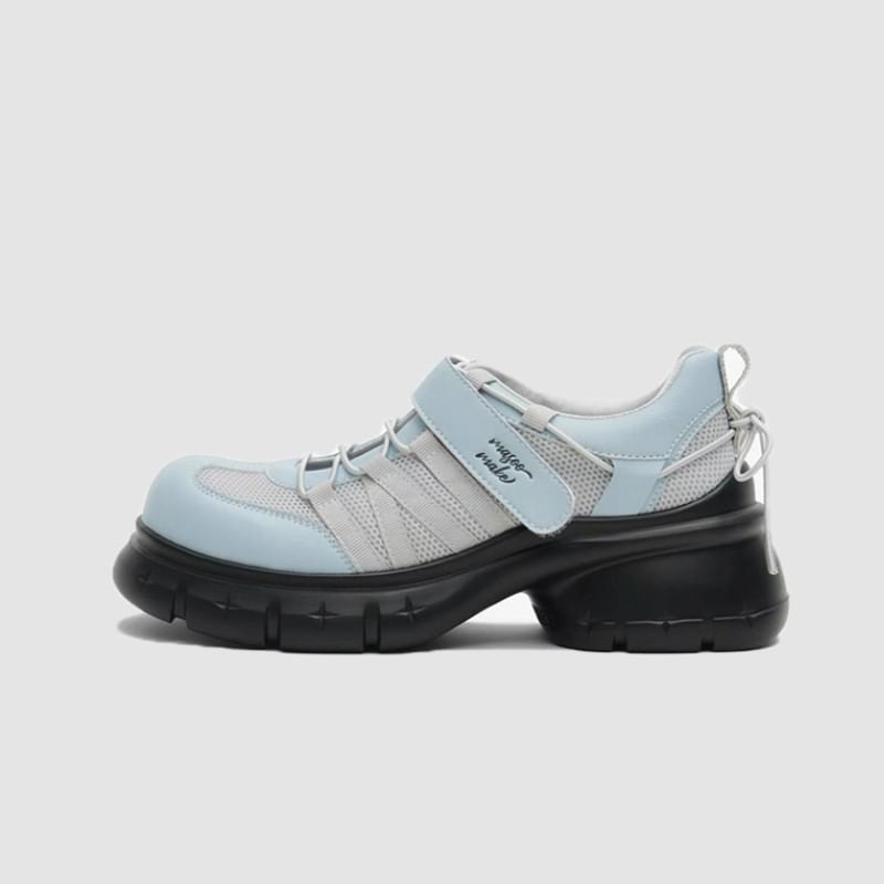 Heel Lace-Up Chunky Platform Shoes