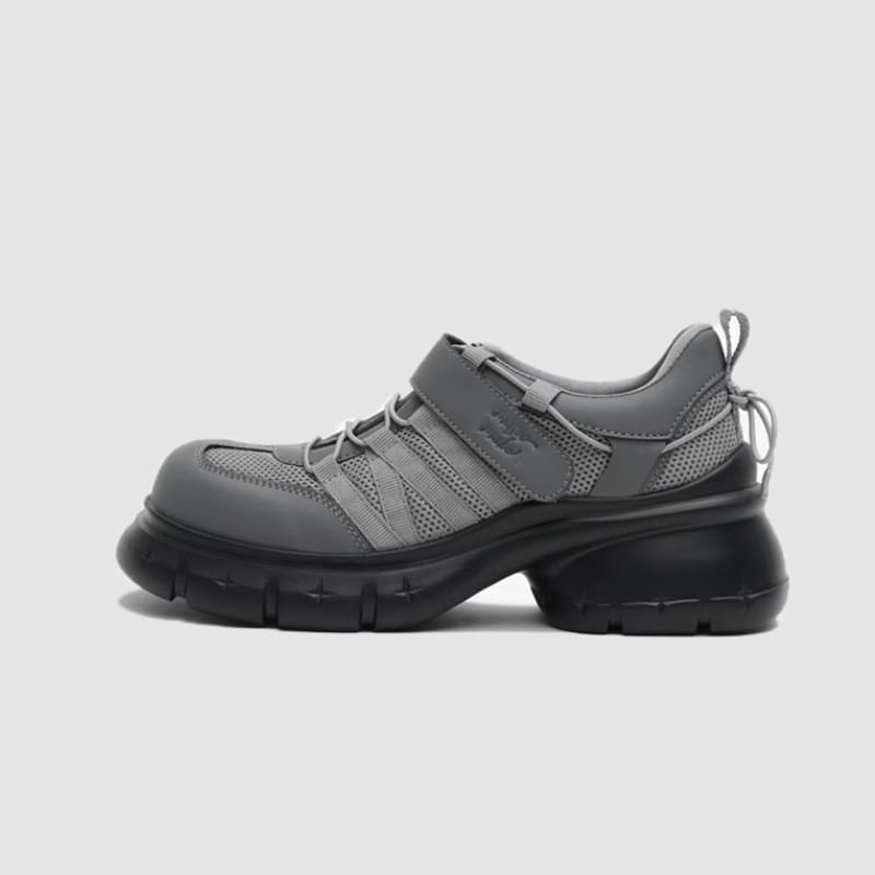 Heel Lace-Up Chunky Platform Shoes