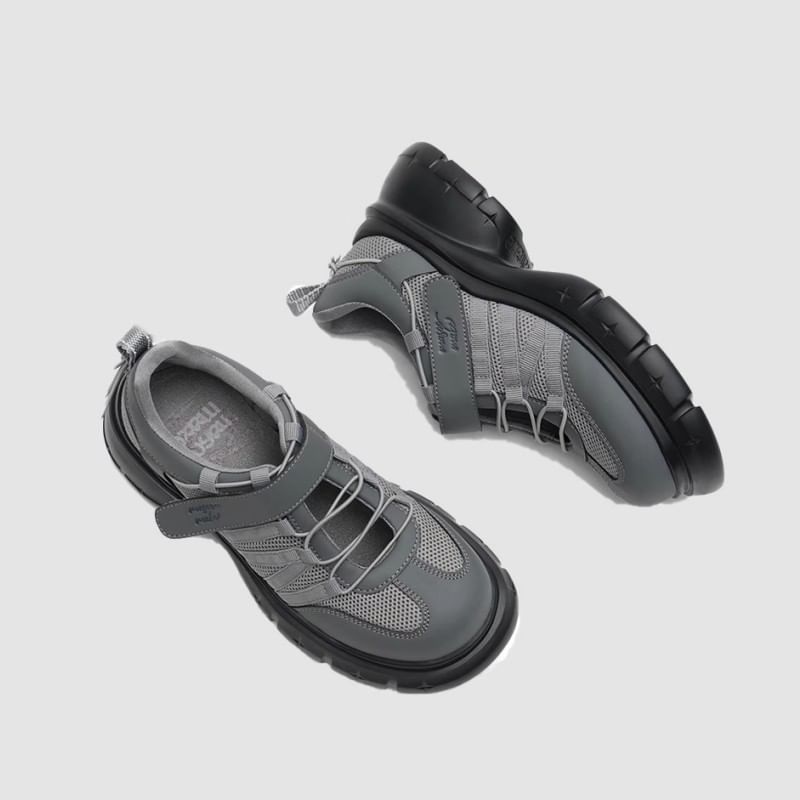 Heel Lace-Up Chunky Platform Shoes