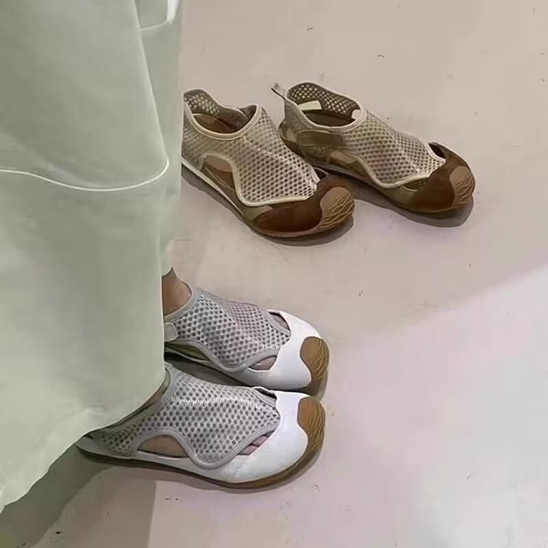 Slip-Ons Fishnet Panel Cutout