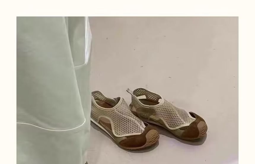 Slip-Ons Fishnet Panel Cutout