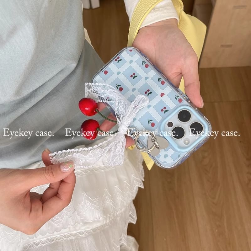 / iPhone Print Charm Floral Case Set