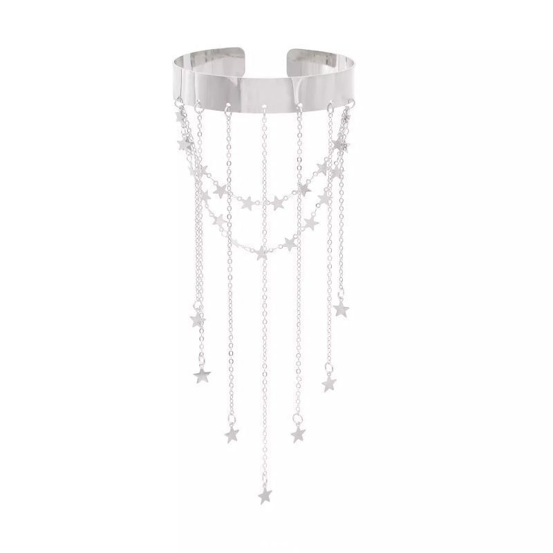 Alloy Fringed Armlet Star Open