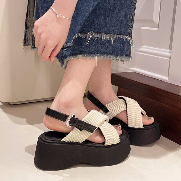 Cross Platform Criss Sandals