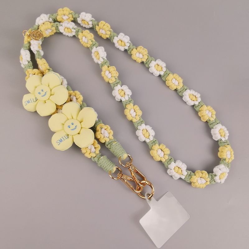 Flower Pad Phone Lanyard with
