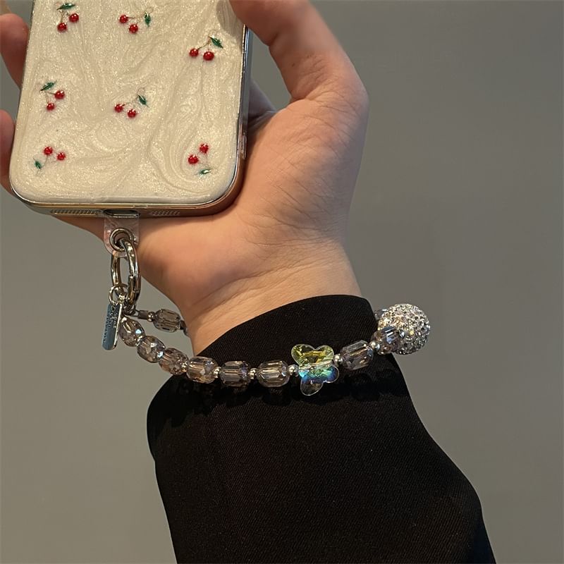 Beaded Butterfly Phone Lanyard
