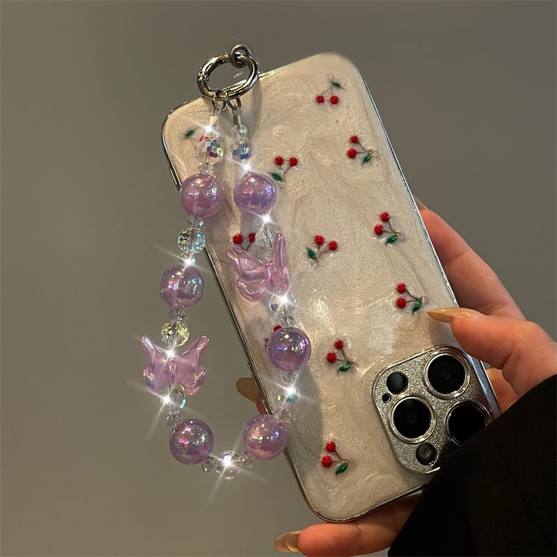 Lanyard Phone Butterfly Beaded