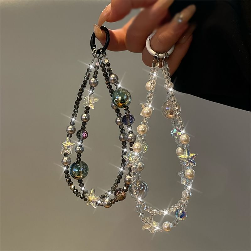 Star Lanyard Phone Faux Pearl