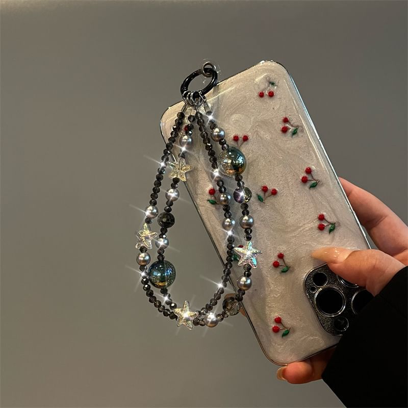 Star Lanyard Phone Faux Pearl