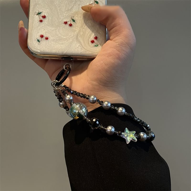 Star Lanyard Phone Faux Pearl