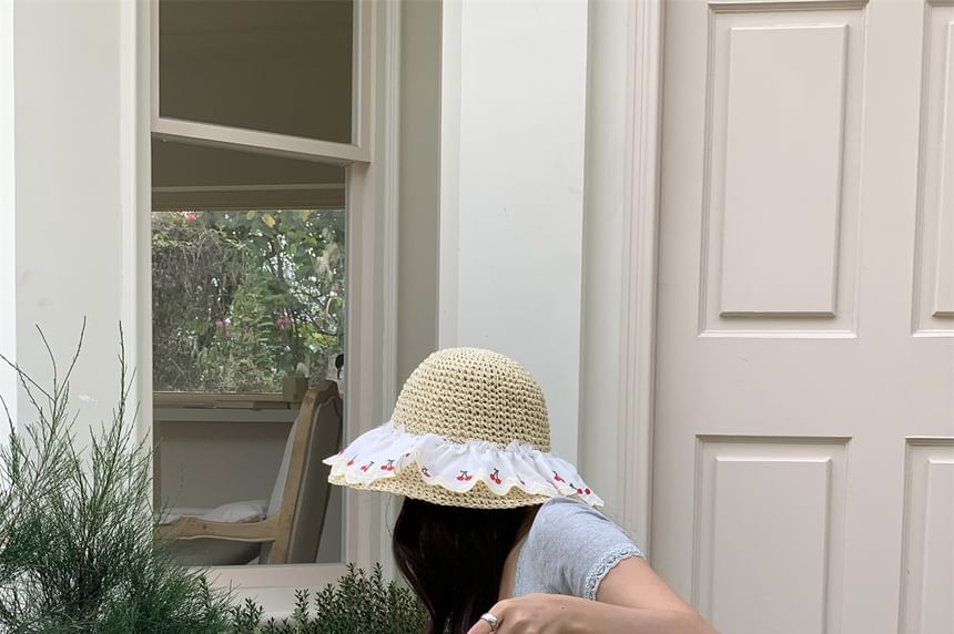 Tote Bag Straw Striped