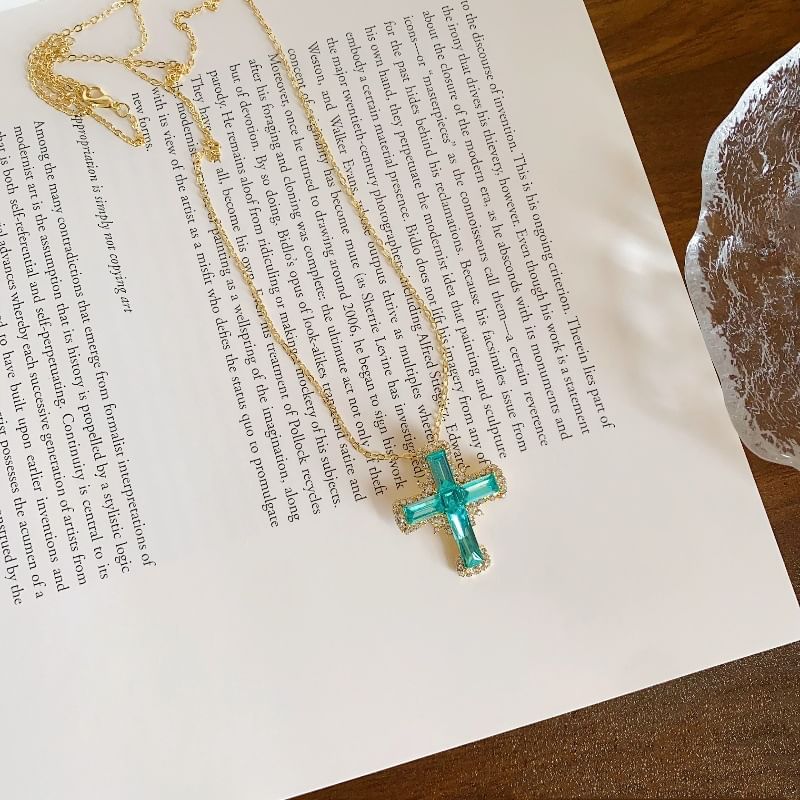 Necklace Alloy Cross Chain Pendant