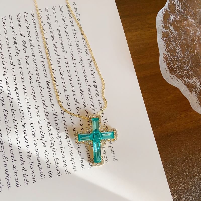 Necklace Alloy Cross Chain Pendant