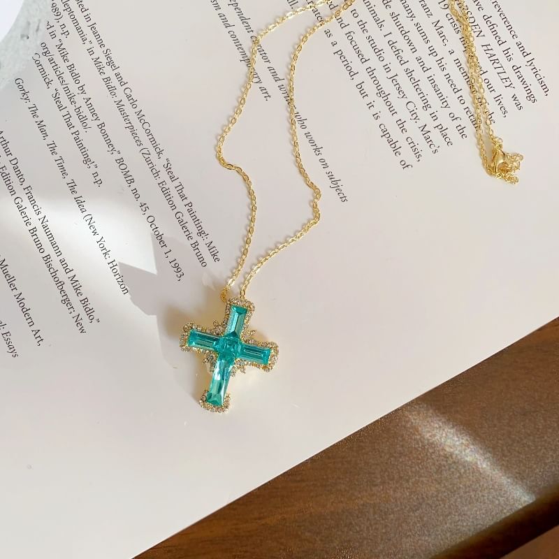 Necklace Alloy Cross Chain Pendant