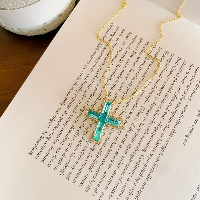 Necklace Alloy Cross Chain Pendant
