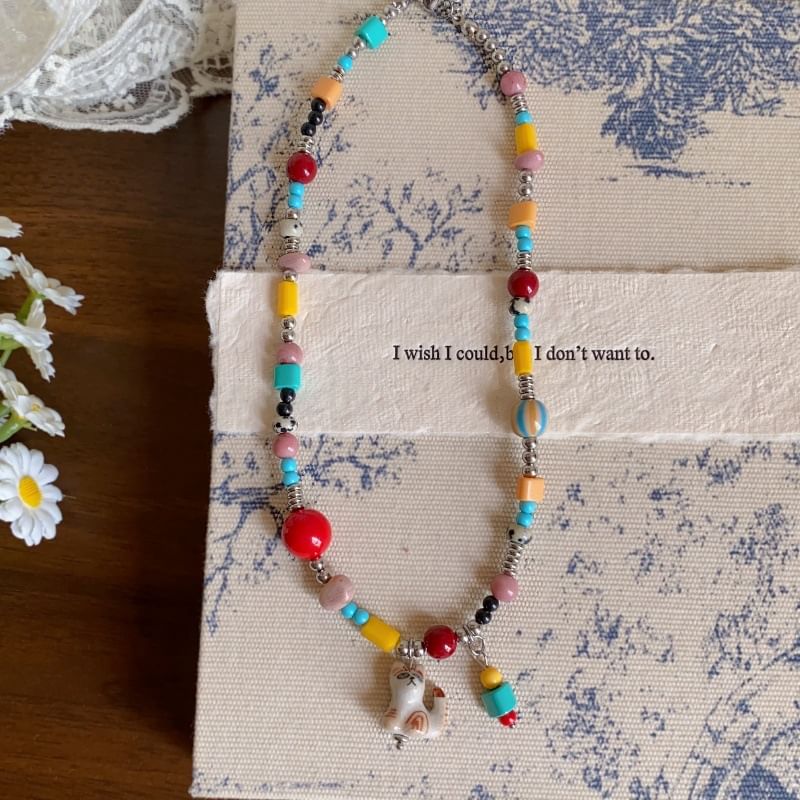 Cat Necklace Pendant Bead