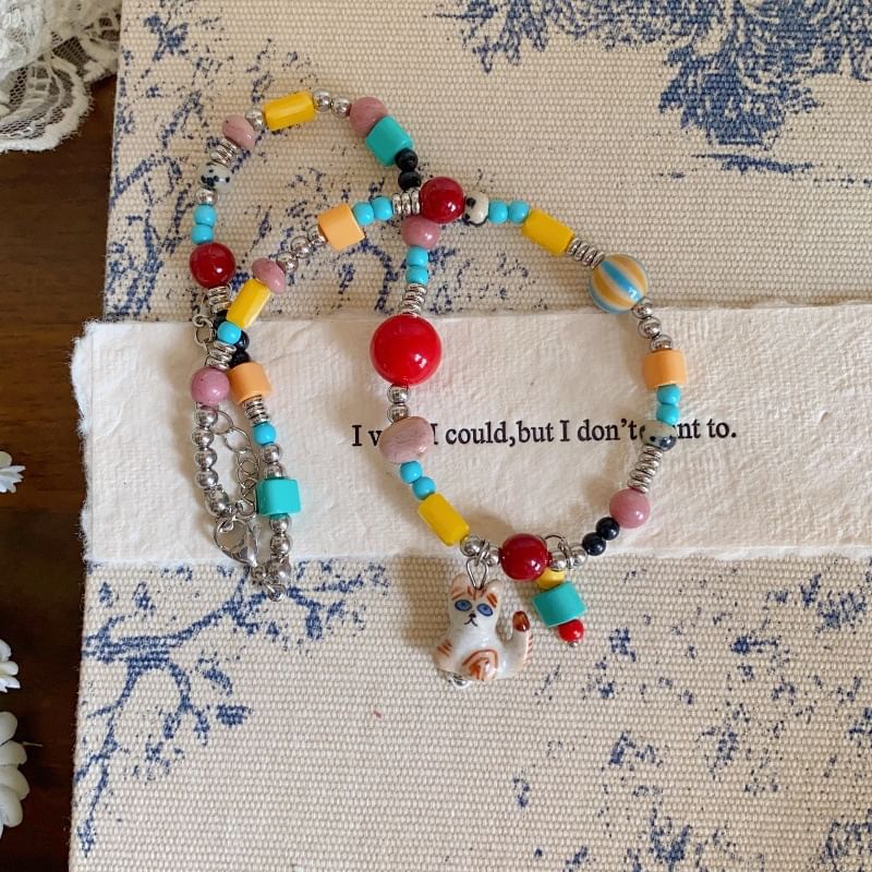 Cat Necklace Pendant Bead