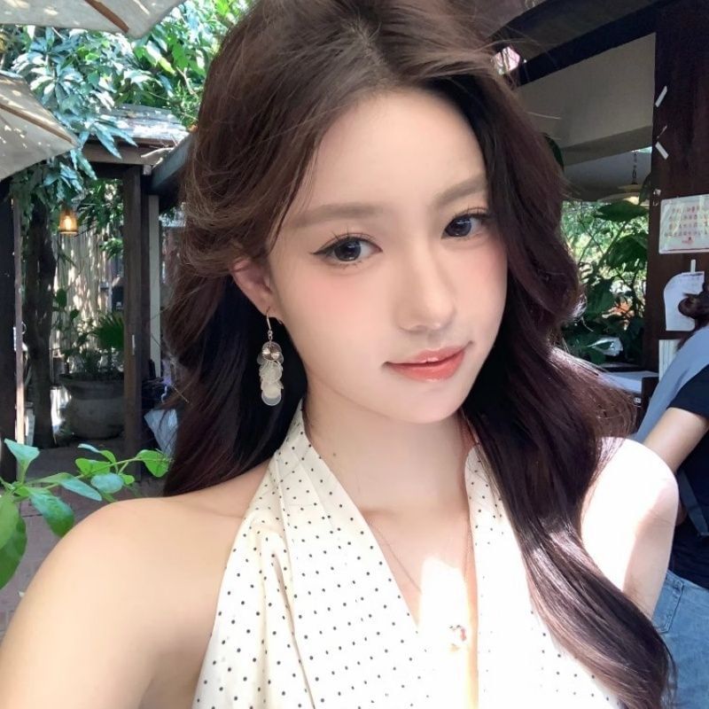 Hook Disc Shell Dangle Earring