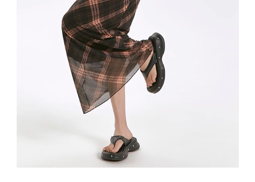 Strap Dress V-Neck Maxi Plaid Spaghetti Sheath