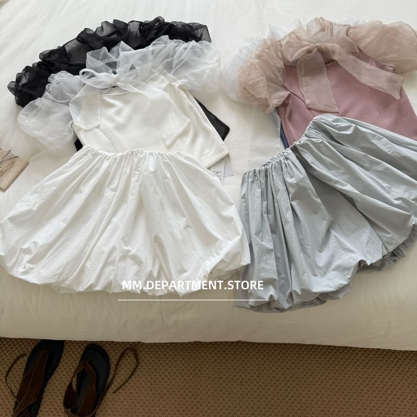 High A-Line Skirt Rise Plain Mini