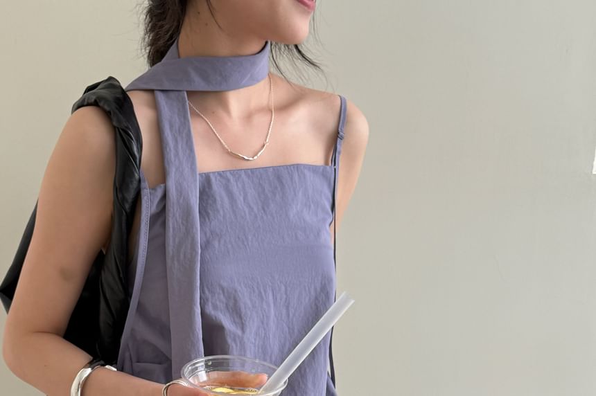 Plain Top Neck Cami Square