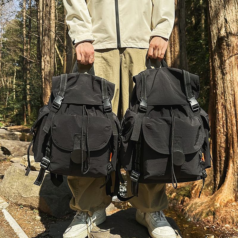 Flap Buckled Backpack