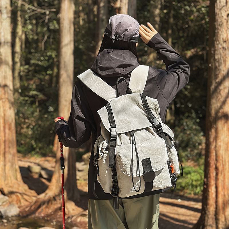 Flap Buckled Backpack