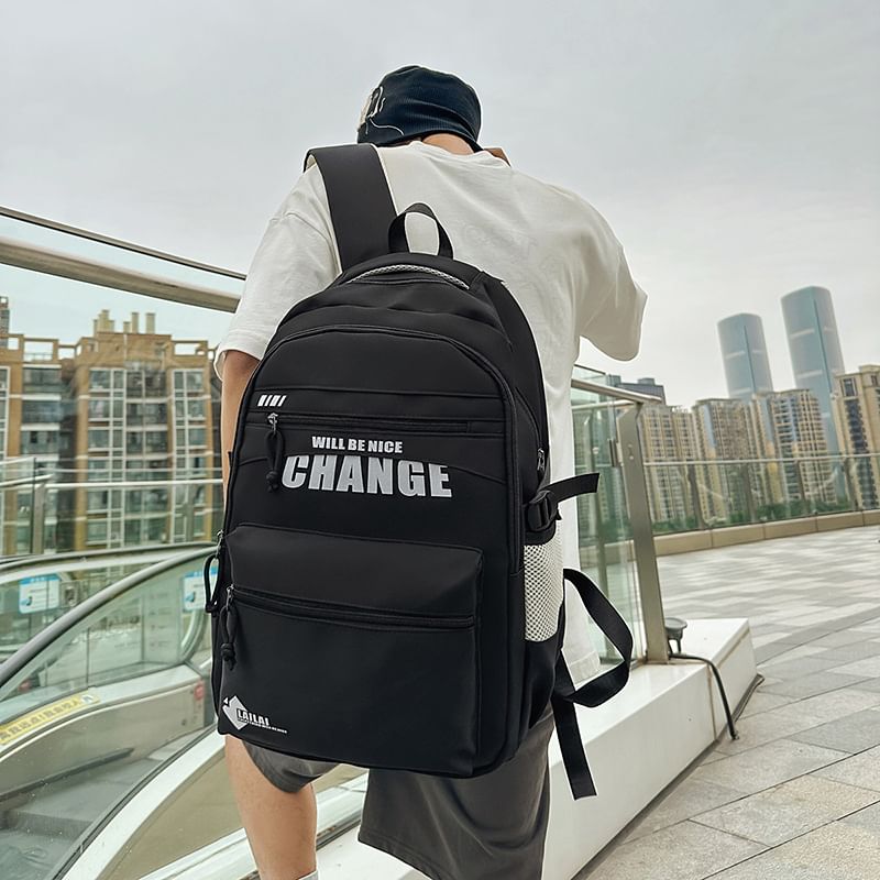 Lettering Tone Backpack Two