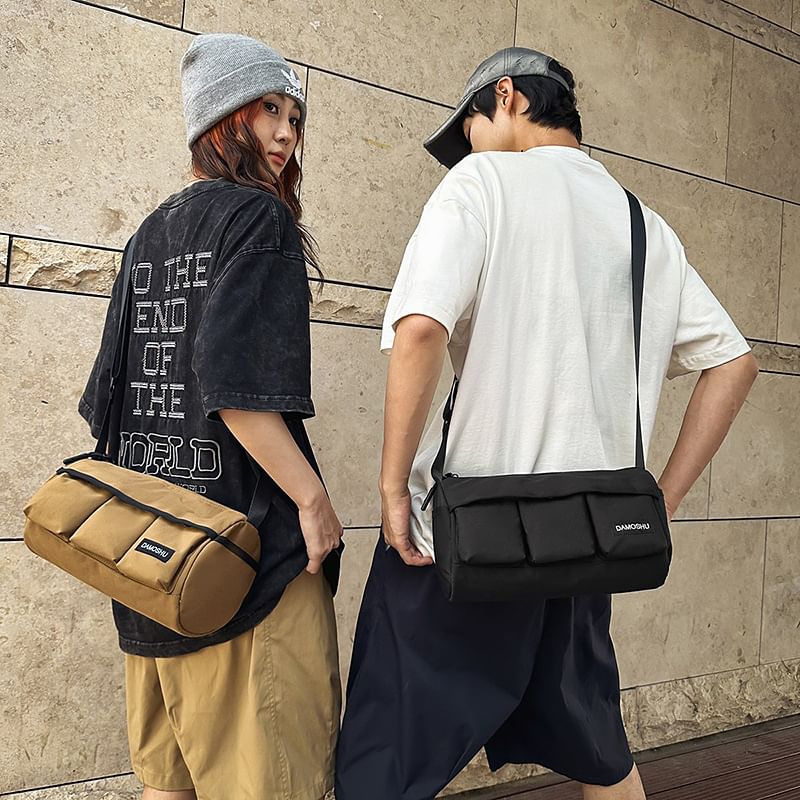 Crossbody Lettering Bag Barrel