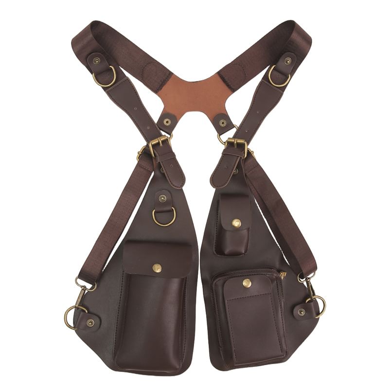 Faux Belt Leather Bag