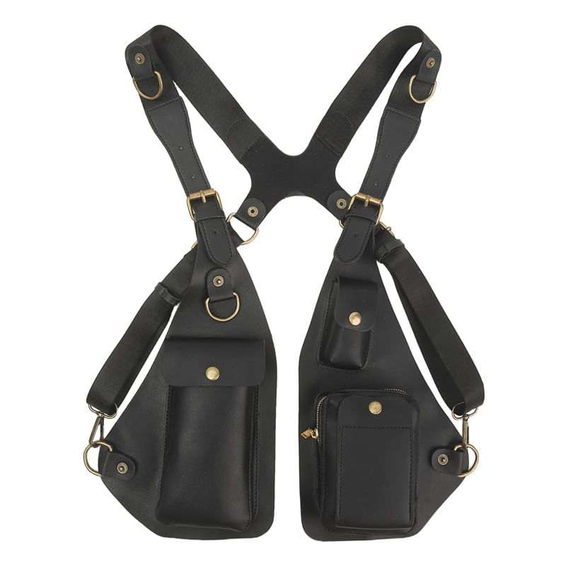 Faux Belt Leather Bag