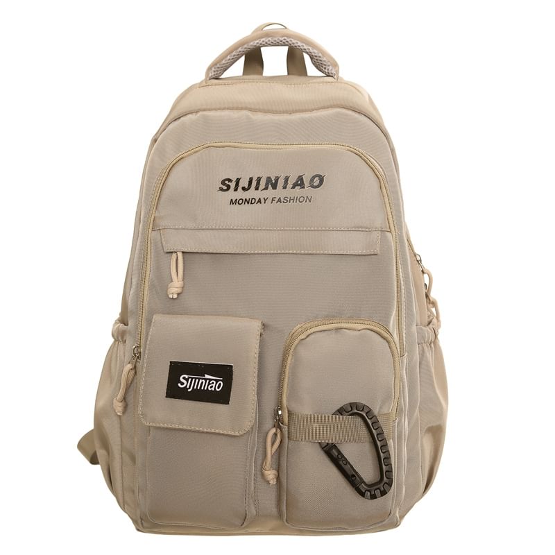 Set Backpack Charm Bag Lettering Twisted /