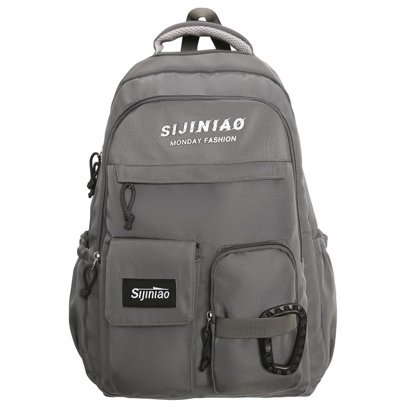 Set Backpack Charm Bag Lettering Twisted /